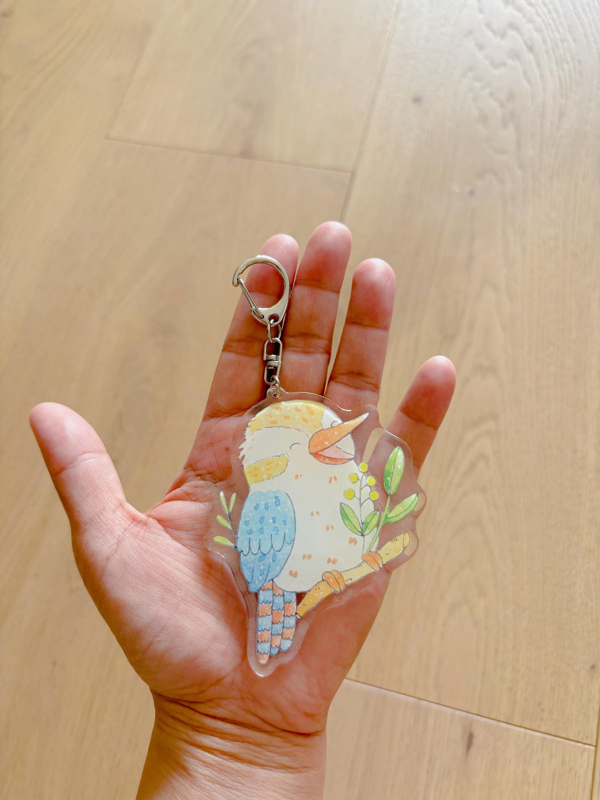 Laughing Kookaburra Acrylic Keychain | Bag Charm