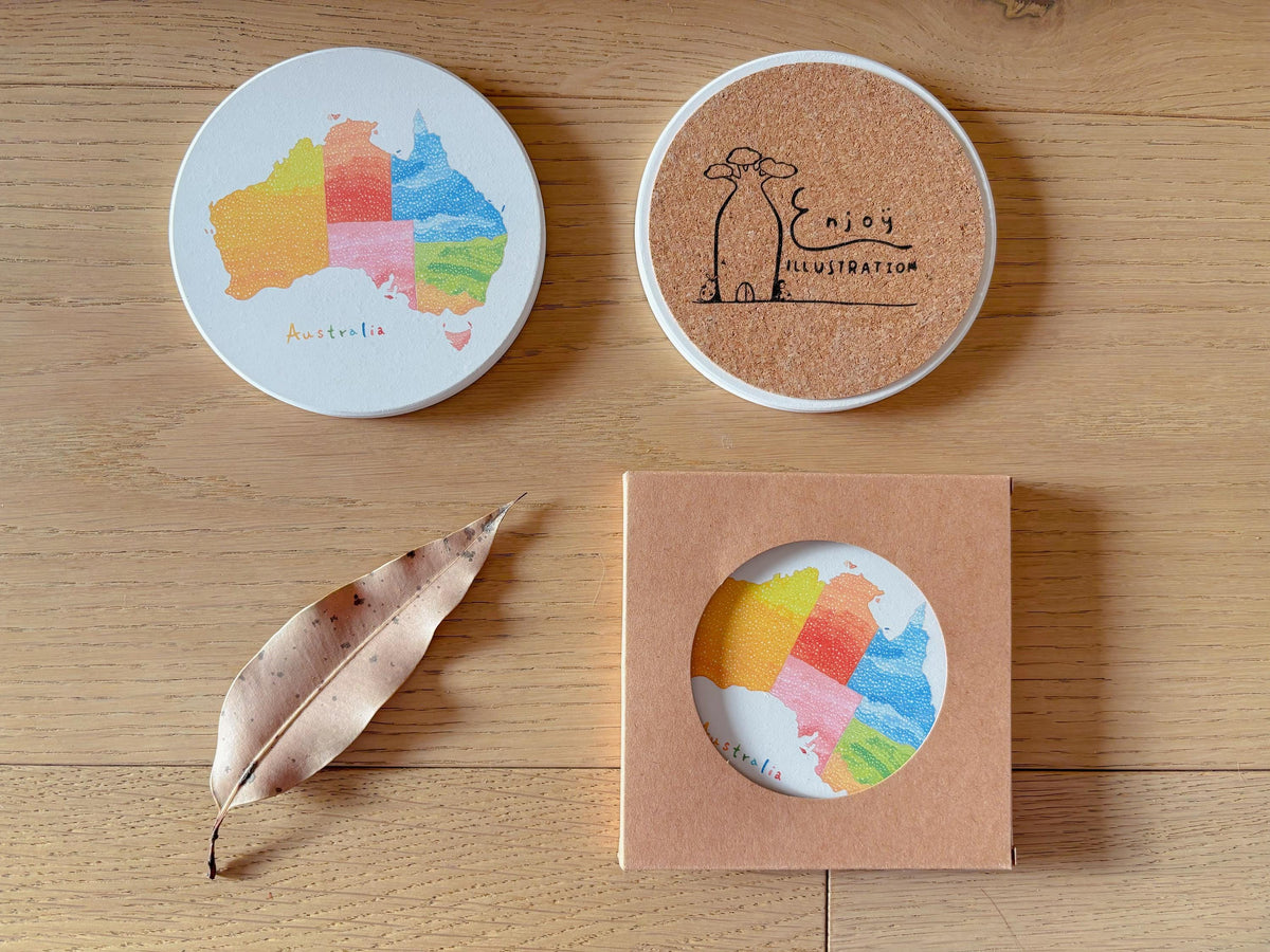 The wonderland of Australia Travel Gift | Table Coaster