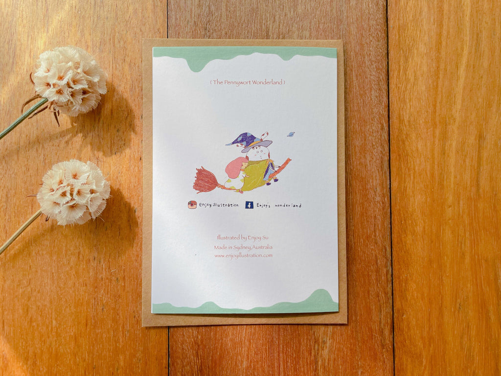 Pennywort wonderland Greeting Card | Art Cards