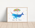 Narwhale Dare To Dream Art Print Art Print | Nursery Decor