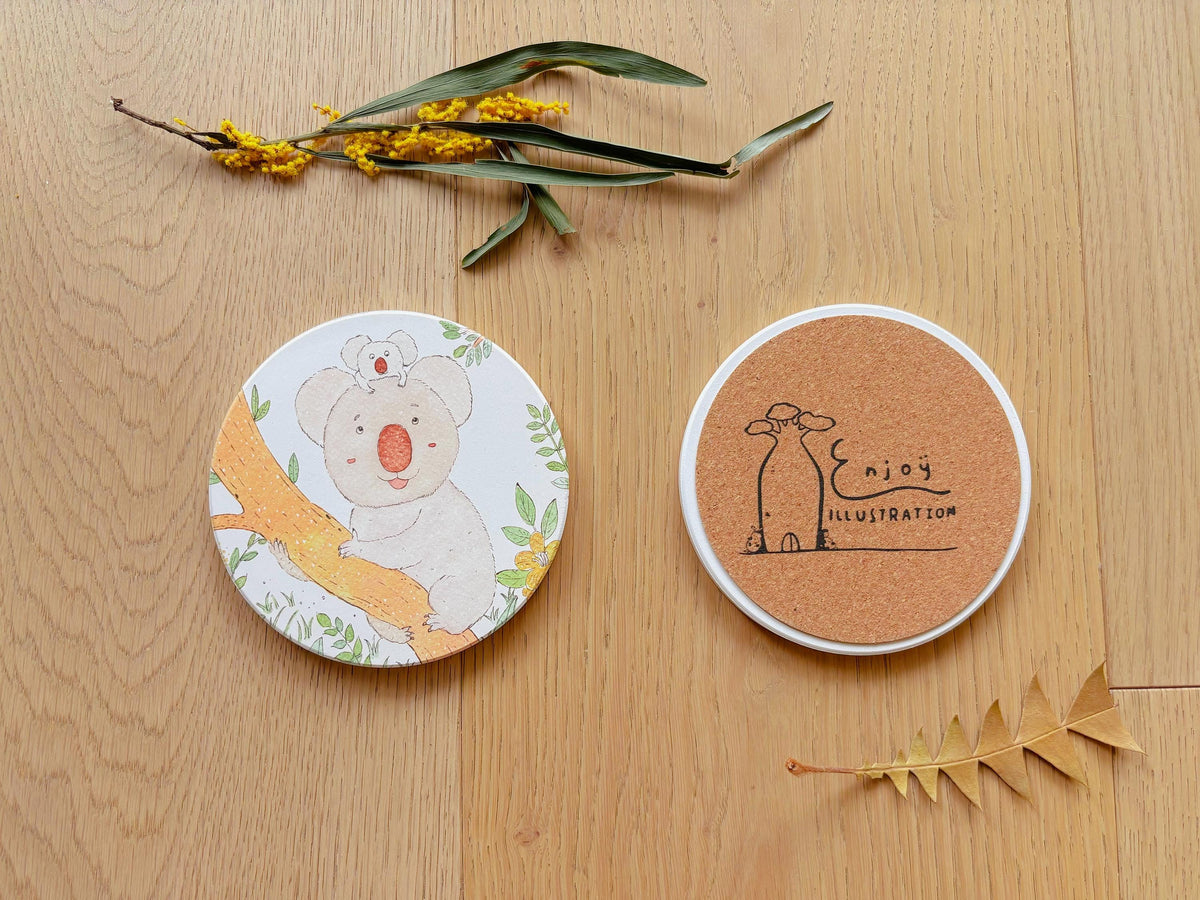 Koala and Joey’s Tree Hug Travel Gift | Table Coaster