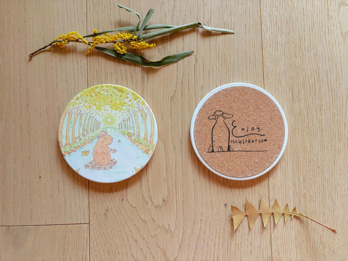 Make a Wish for You Capybara Travel Gift | Table Coaster
