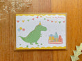 Dinosaur Birthday Greeting Card | Art Cards