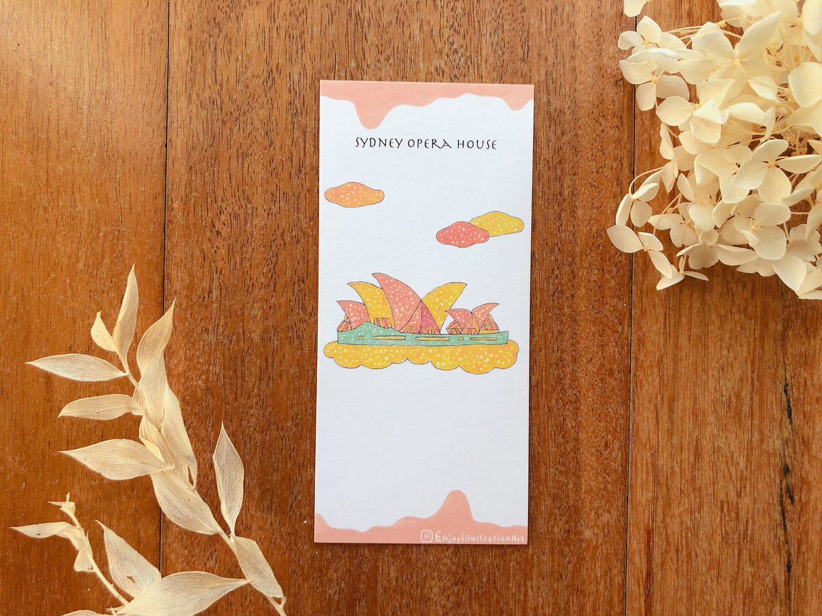 Sydney Landmarks Bookmarks Collection Colorful bookmarks | Travel Souvenir