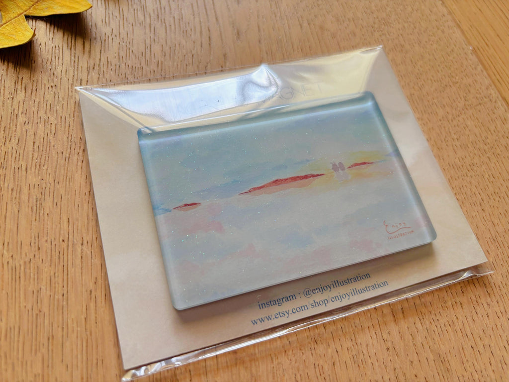 Lake Hart Salt Lake Acrylic Magnet | Travel Souvenir