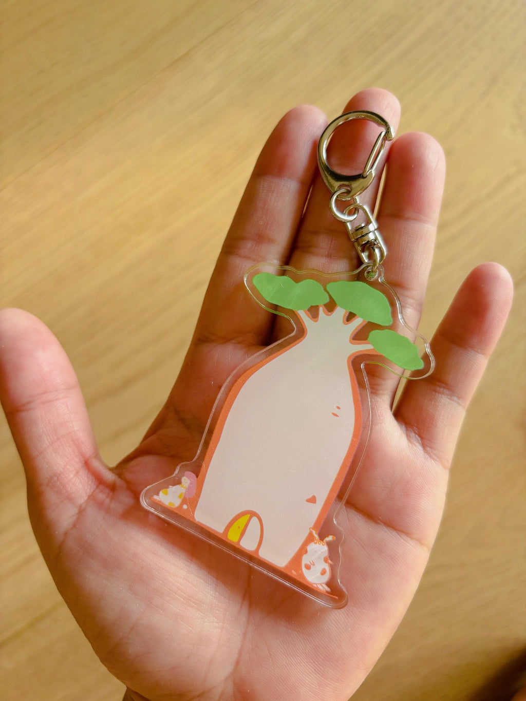 The Baobab Tree KeyRing / Cute Clear Acrylic Keychain