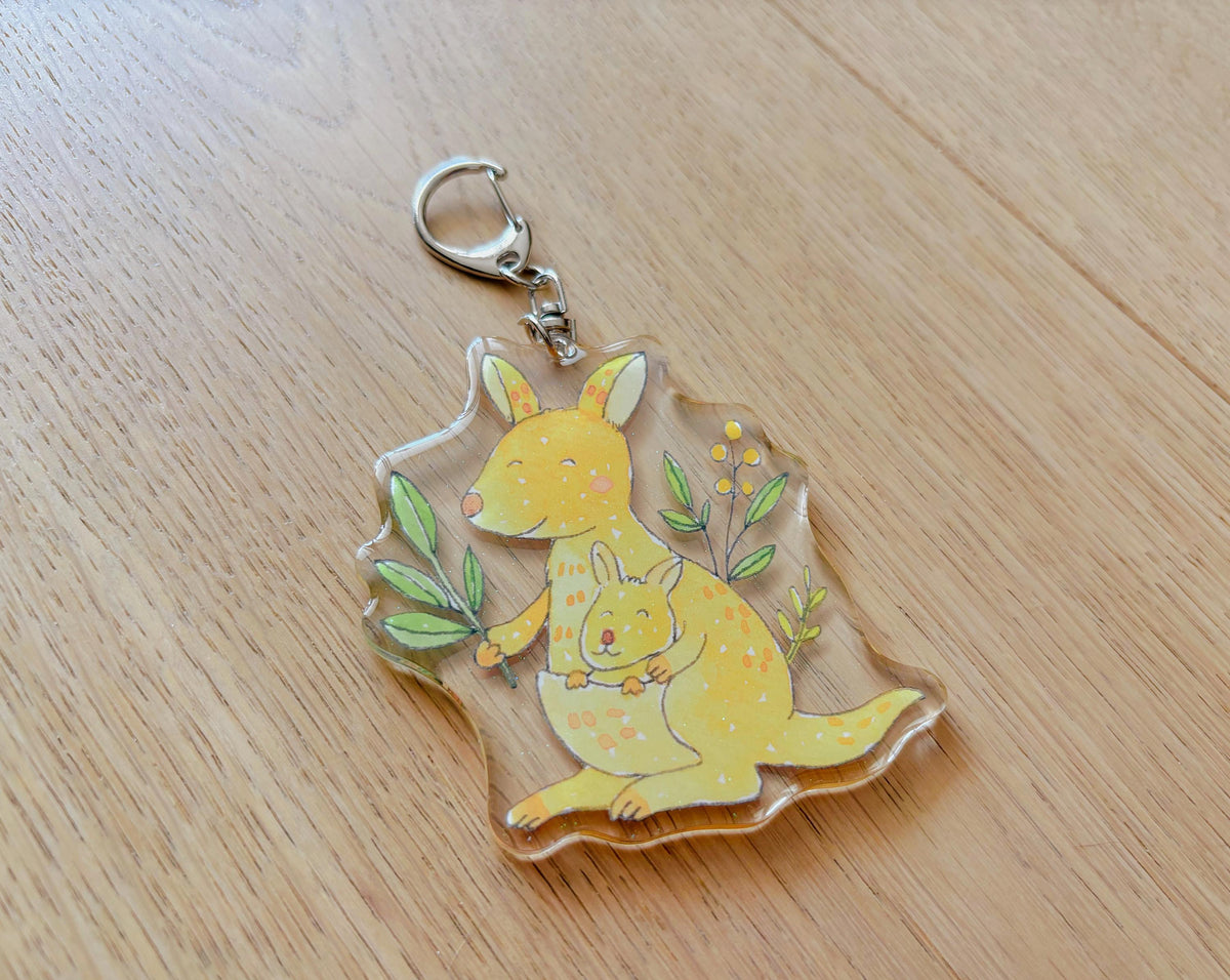 Little Kangaroo  Acrylic Keychain | Bag Charm