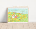 Enjoy the sunbath Art Print | Nursery Decor