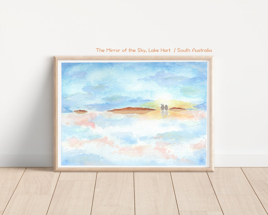 The Mirror of the sky Art Print | Nursery Decor