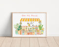 Foral shop Art Print | Nursery Decor