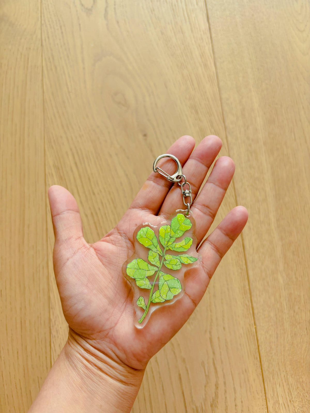 Fiddle Leaf Fig Acrylic Keychain | Bag Charm