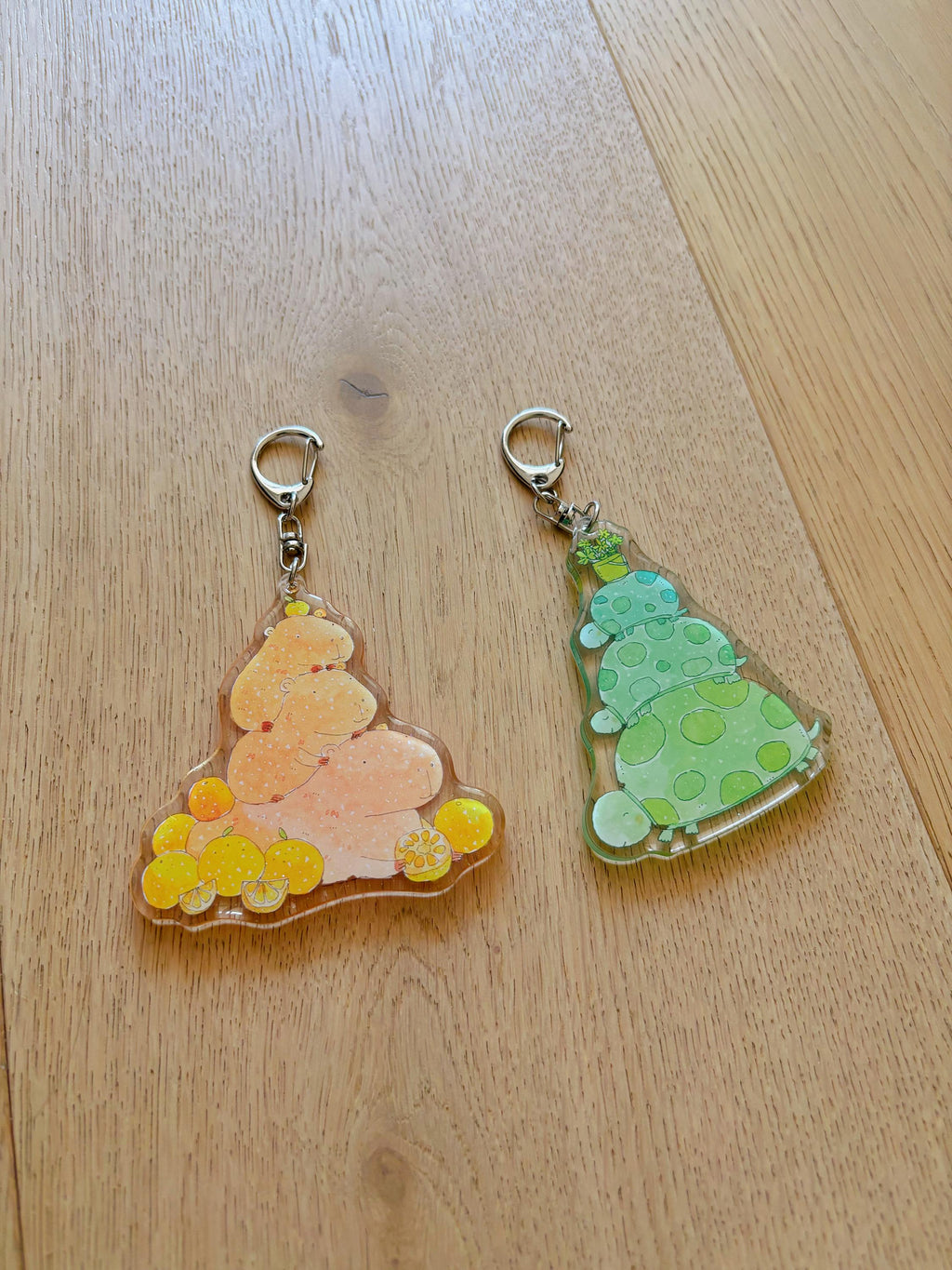 Capybara Pile Up Acrylic Keychain | Bag Charm