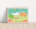Camping Time Art Print | Nursery Decor