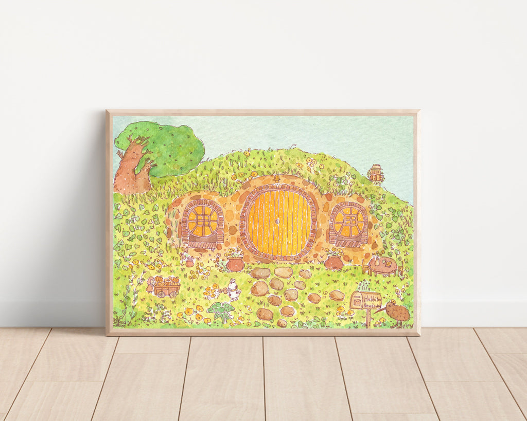 Hobbiton  Art Print | Nursery Decor