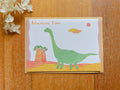 Dinosaur Brontosaurus Adventure Greeting Card | Art Cards