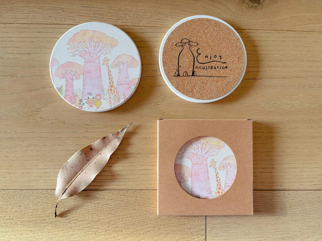 The Avenue of Baobab Trees Travel Gift | Table Coaster