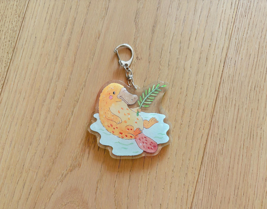 Playful Platypus Acrylic Keychain | Bag Charm