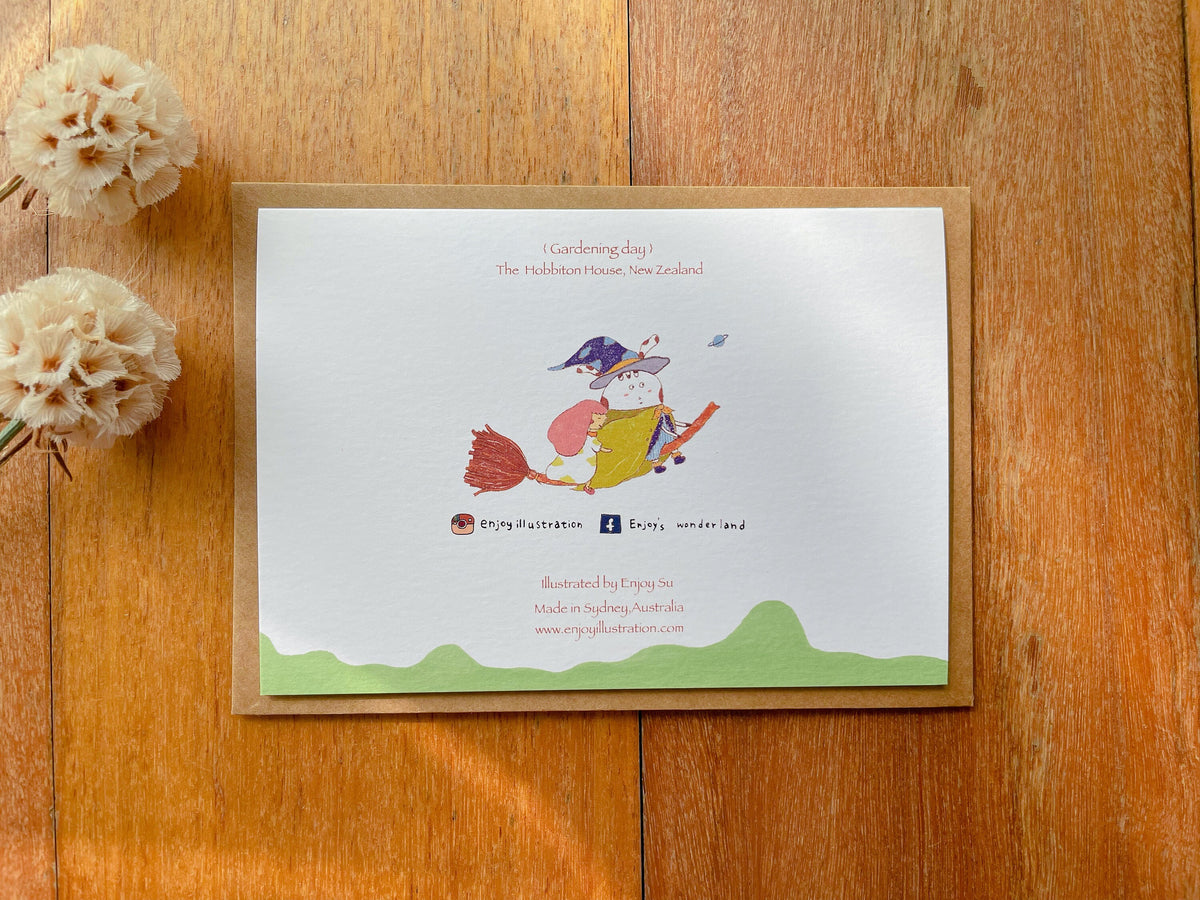 Hobbiton Village Greeting Card | Art Cards