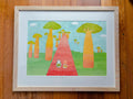 Original Painting / Avenue of the Baobabs / Madagascar / Baobab Trees / Mystical Tree / African Landscape /  Travel Adventure Art