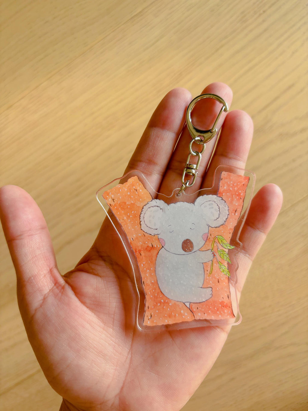 Cozy Koala Acrylic Keychain | Bag Charm