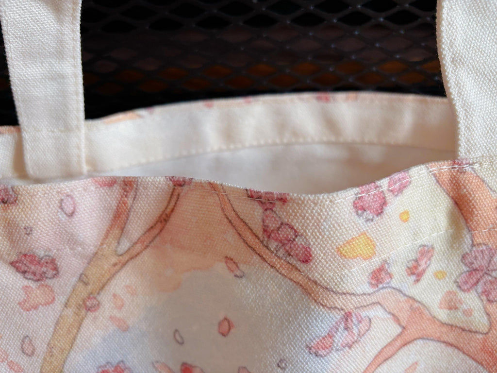 Capybara Cherry Blossom  Canvas tote | Travel Bag