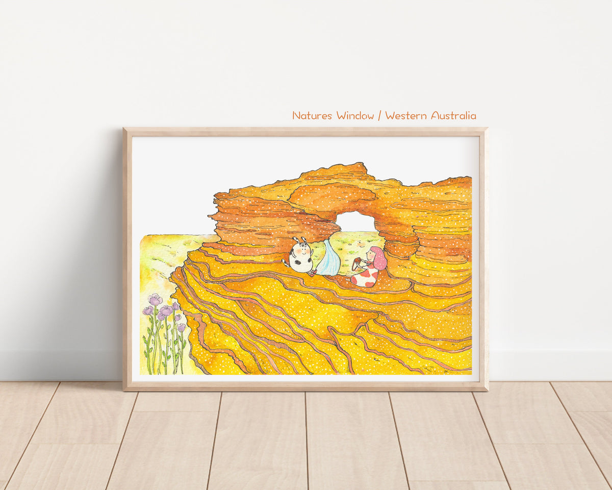 Nature's Window Art Print | Nursery Decor
