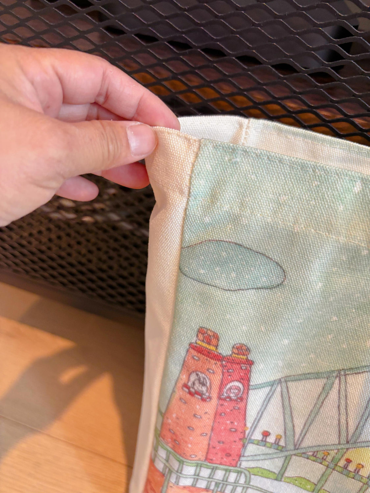The Joyful Seals & Sydney Harbour Bridge Canvas tote | Travel Bag