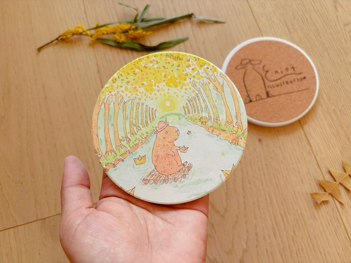 Make a Wish for You Capybara Travel Gift | Table Coaster