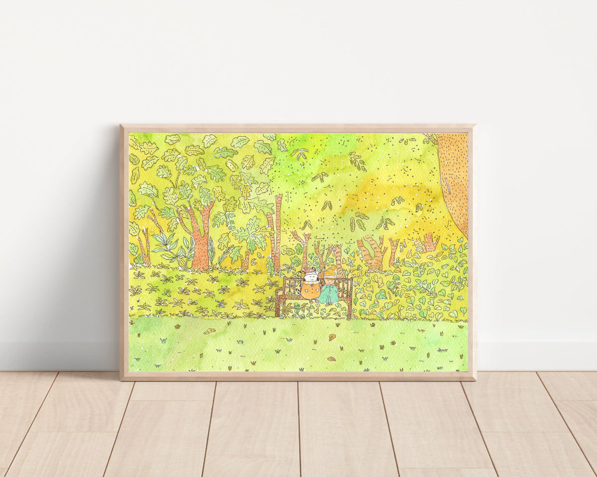 The Greenery Botanical Garden Art Print | Nursery Decor
