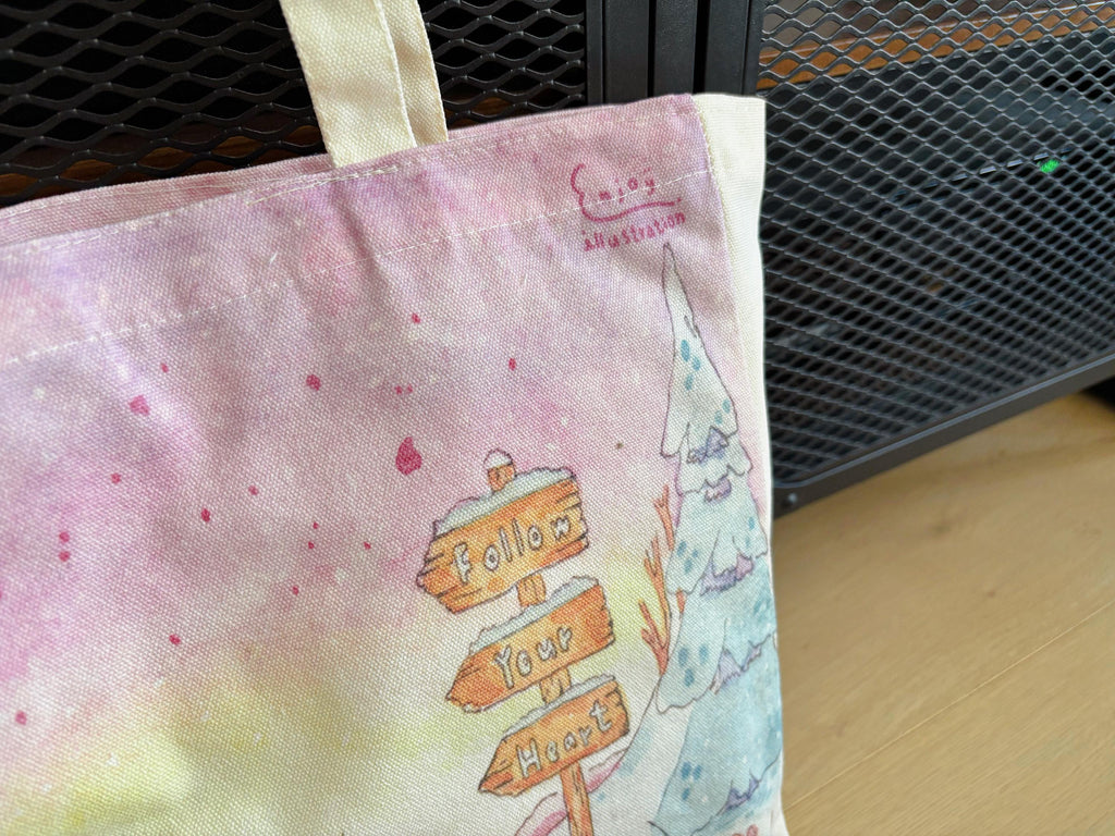 Capybara Follow Your Heart Canvas tote | Travel Bag