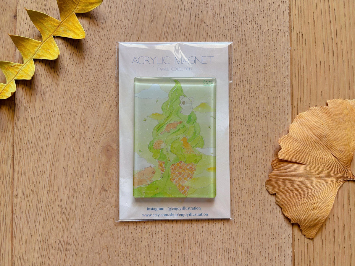 Climb Together Acrylic Magnet | Travel Souvenir