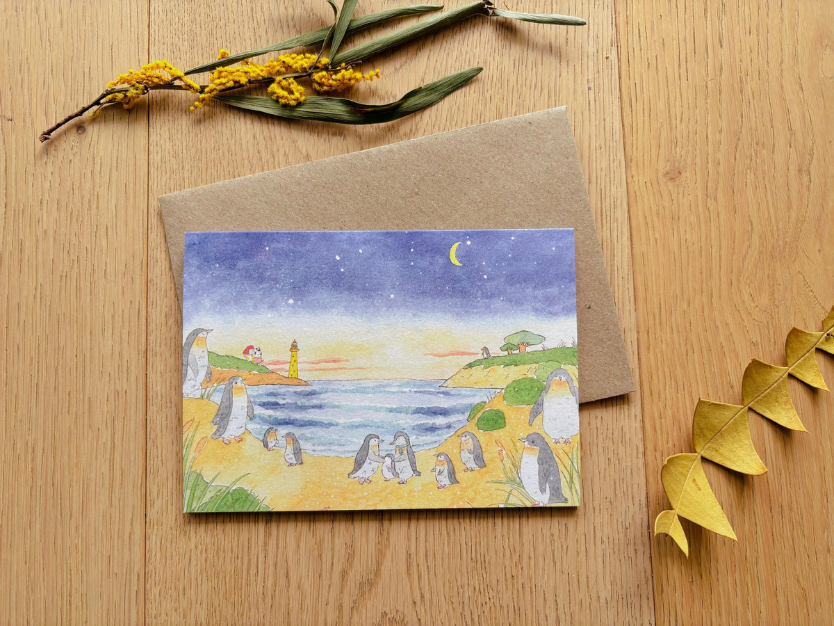 Philip Island Greeting Card | Art Cards