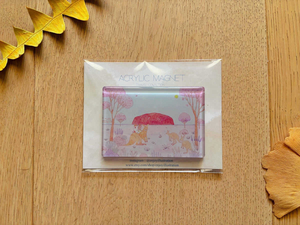 Uluru Acrylic Magnet | Travel Souvenir
