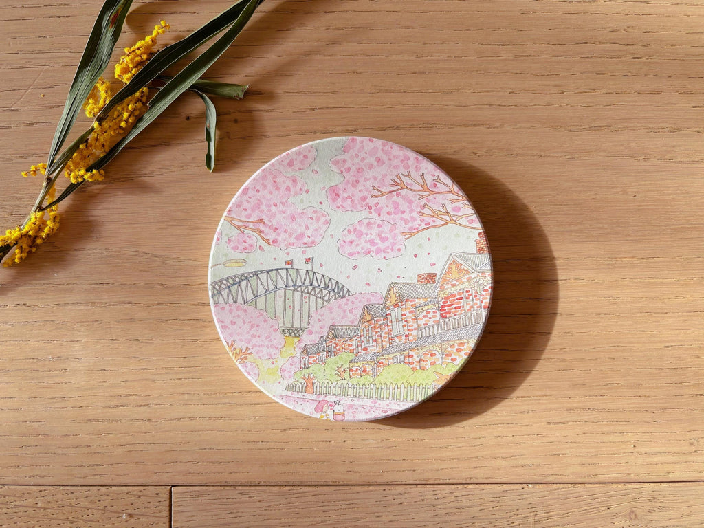 Jacaranda Blooming in Sydney Travel Gift | Table Coaster