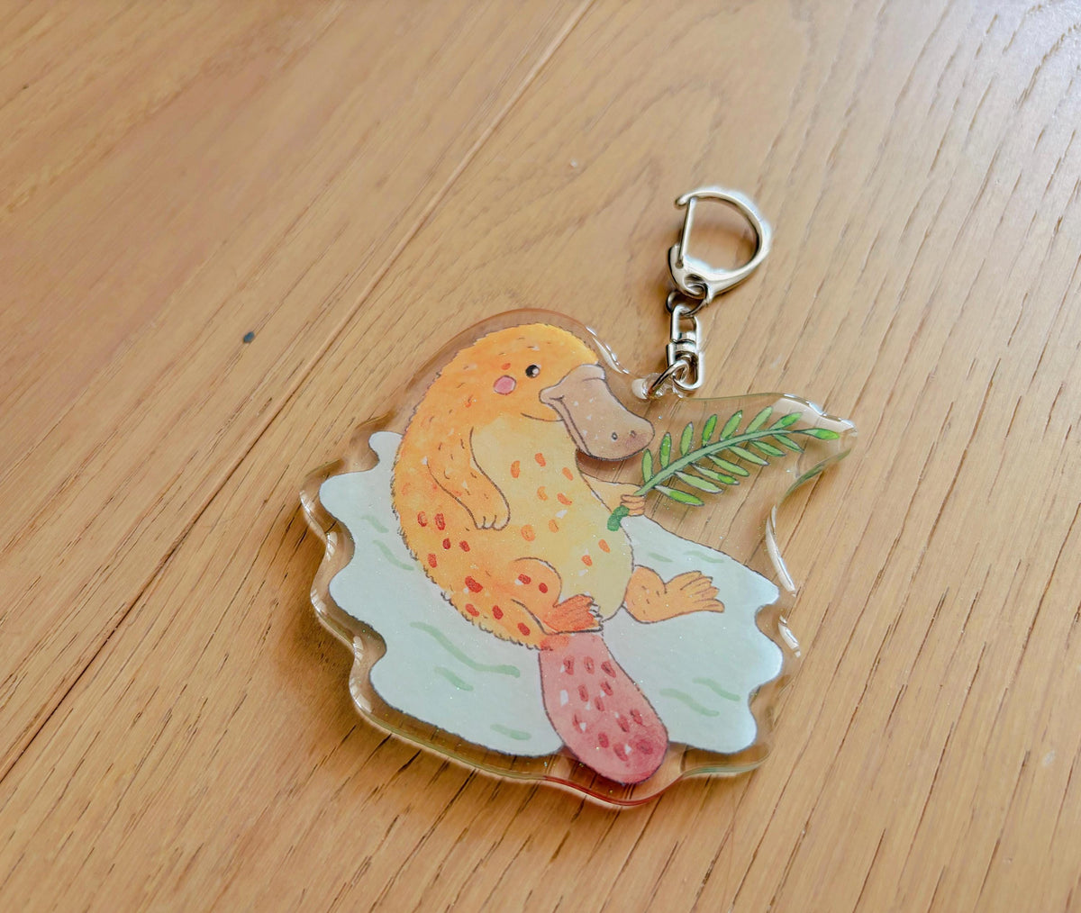 Playful Platypus Acrylic Keychain | Bag Charm