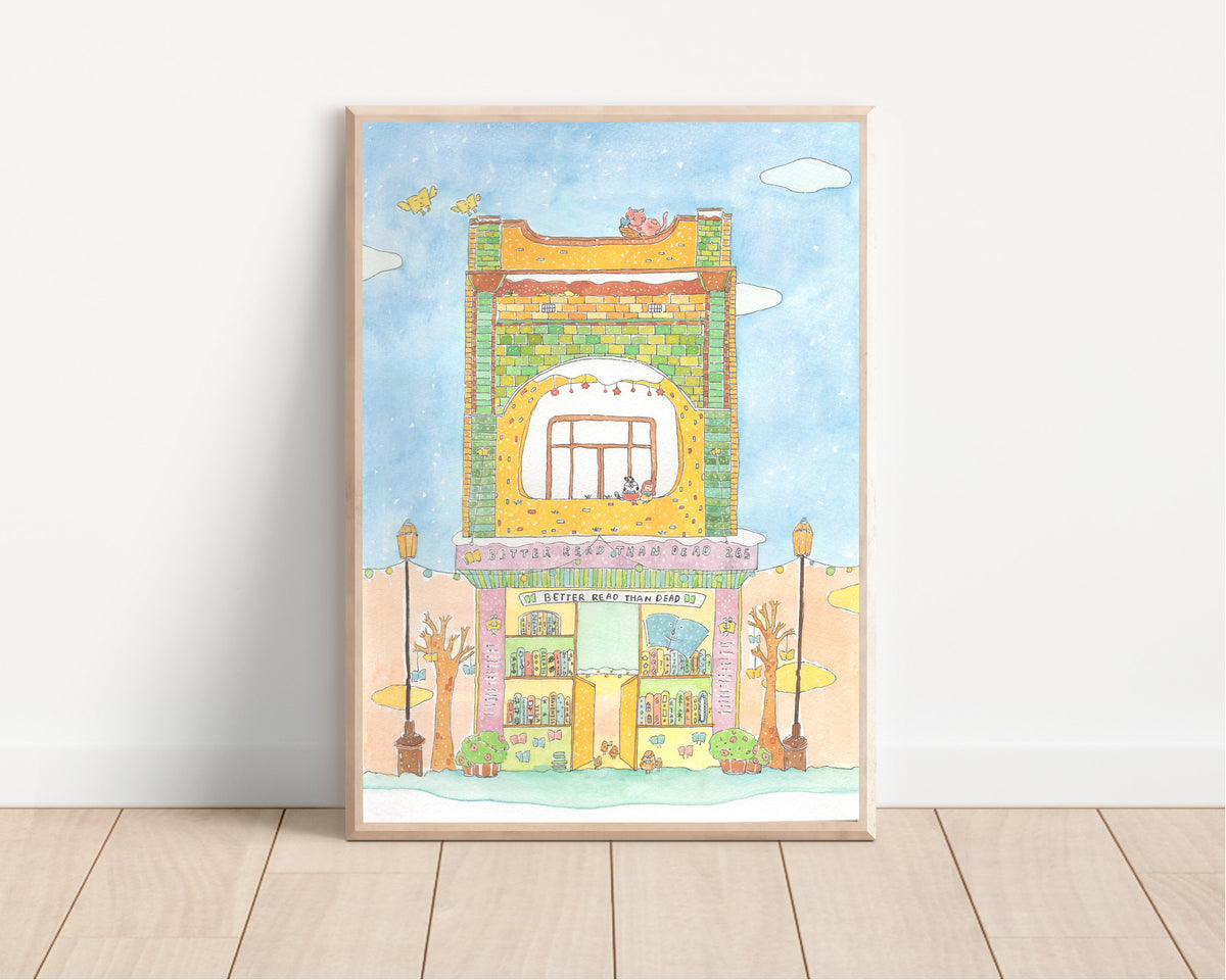 Book Store  Art Print | Nursery Decor