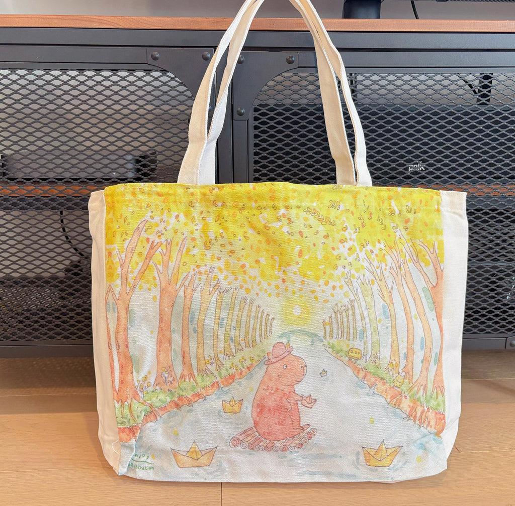 Capybara Make a Wish Canvas tote | Travel Bag