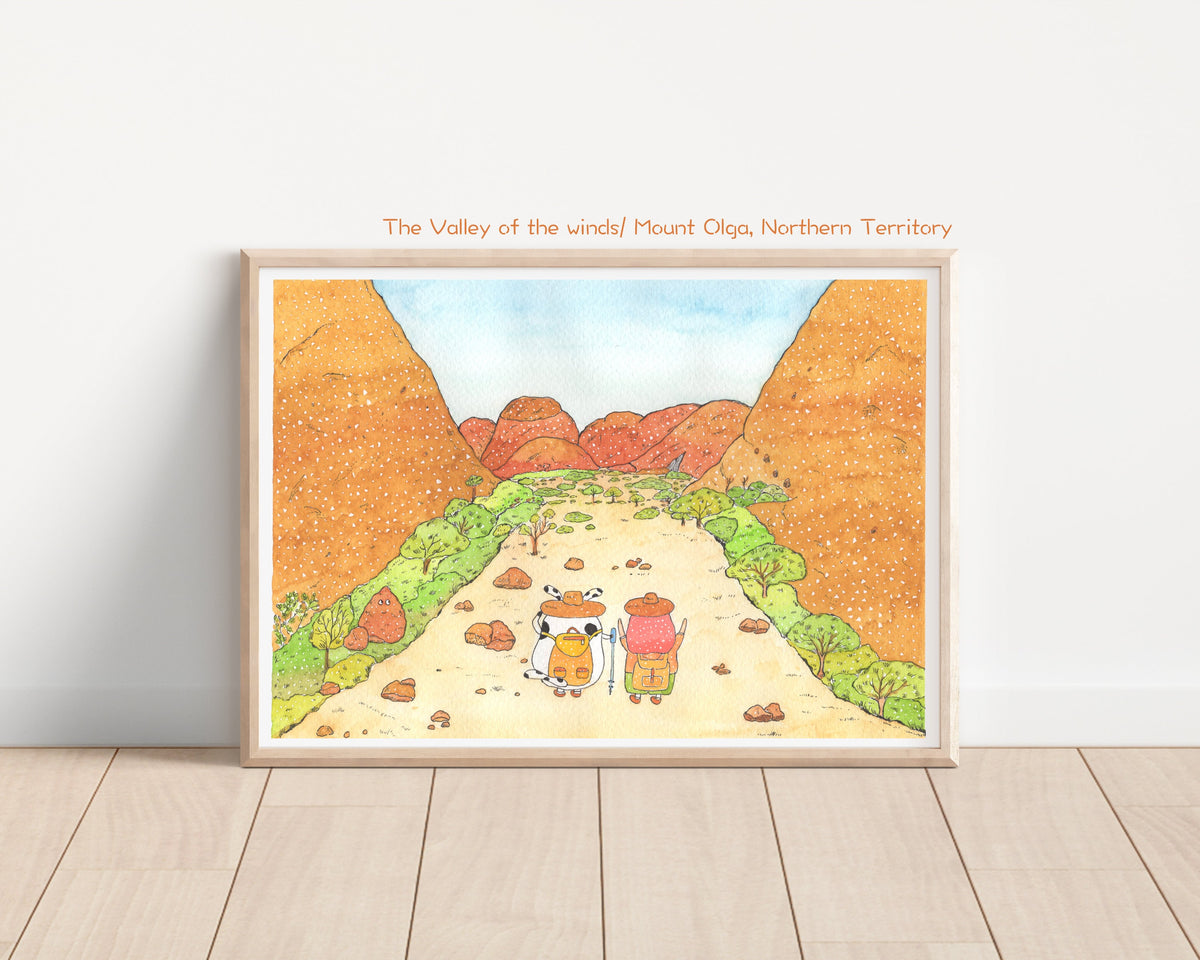 The valley of the winds Art Print | Nursery Decor