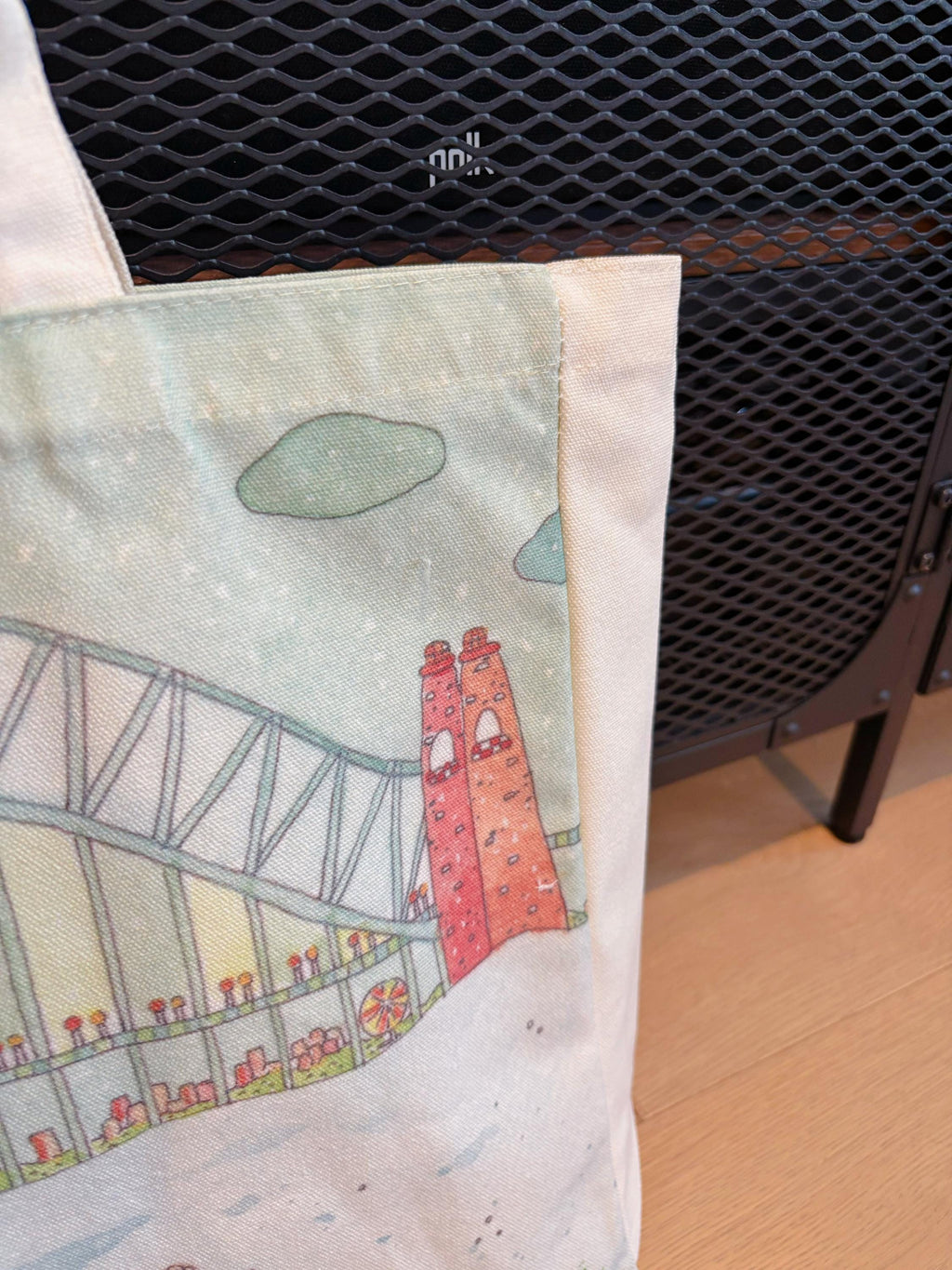 The Joyful Seals & Sydney Harbour Bridge Canvas tote | Travel Bag