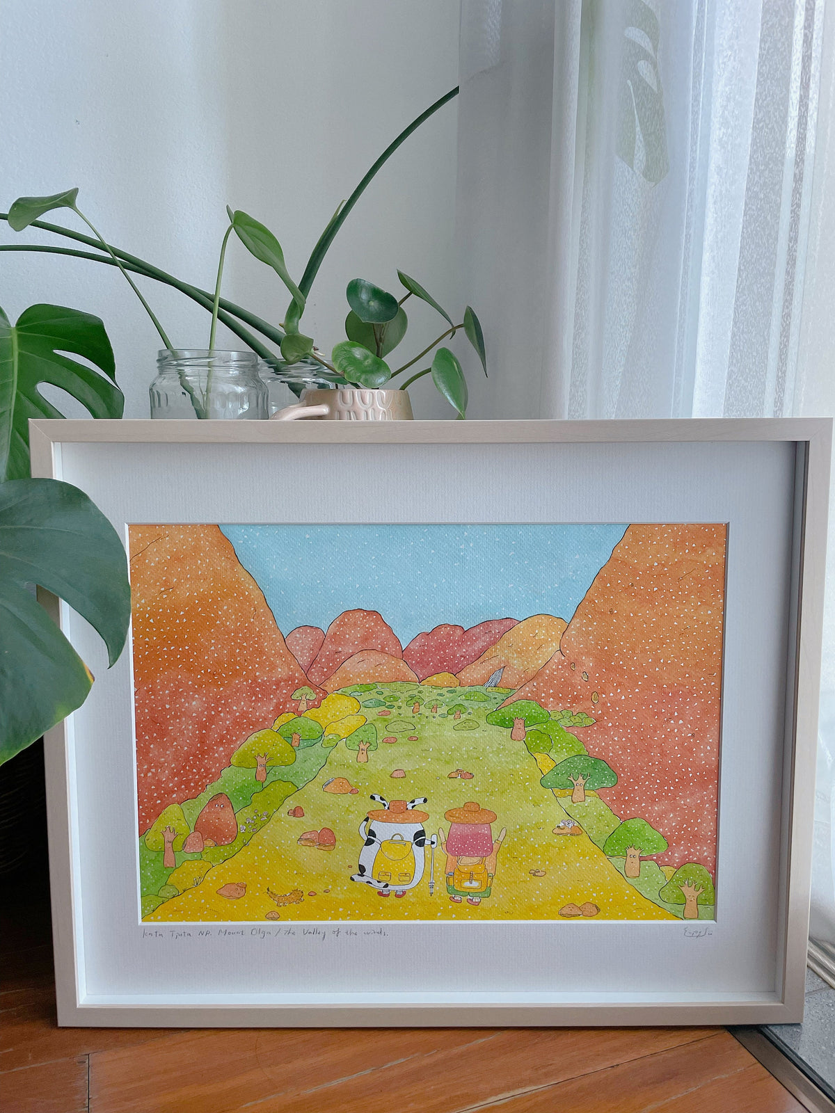 Original Painting / The valley of the winds/ Australia Landscape/ Northern territory / travel journey/ watercolour/ home decor/adventure