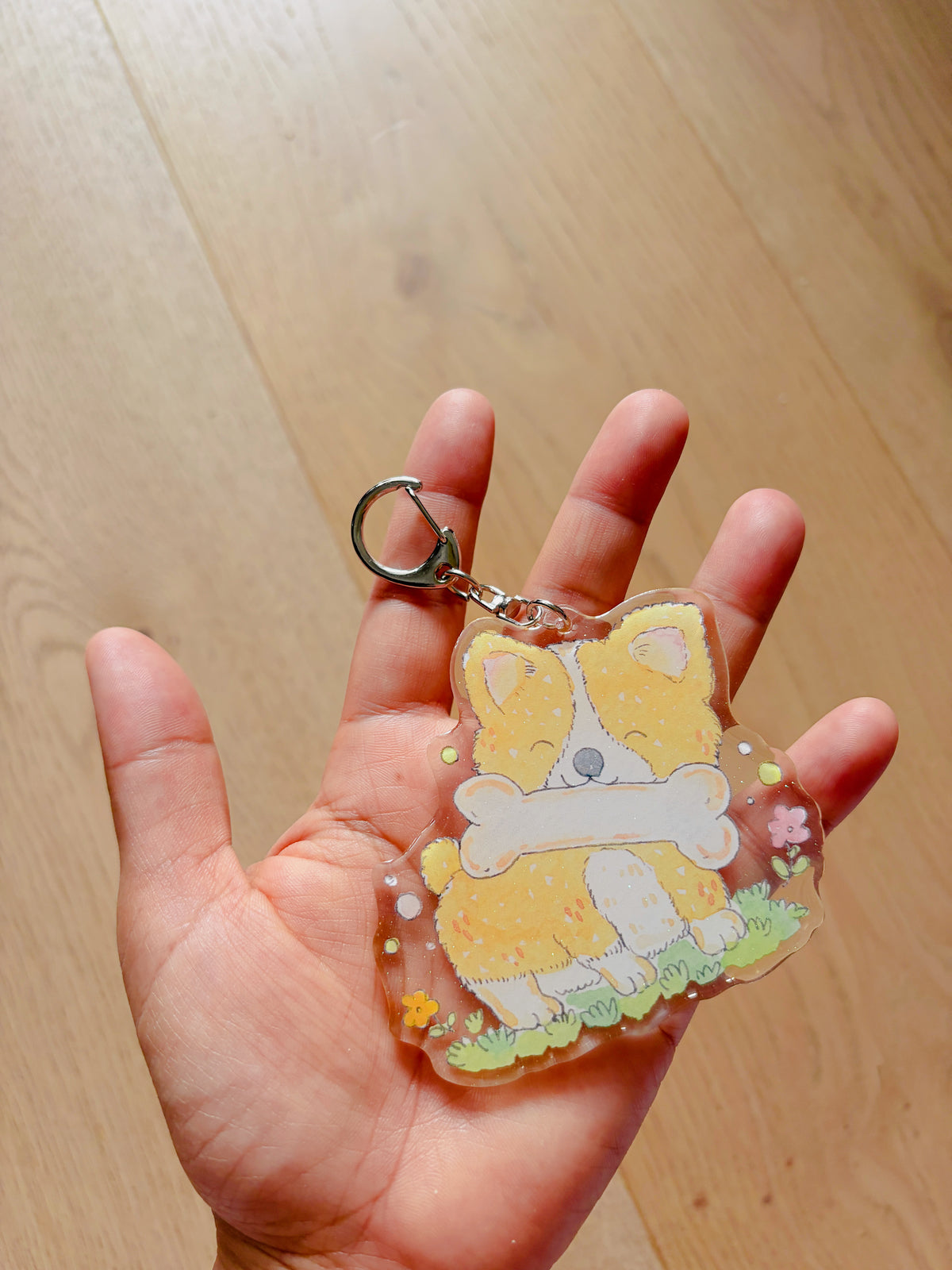 Corgi Acrylic Keychain | Bag Charm