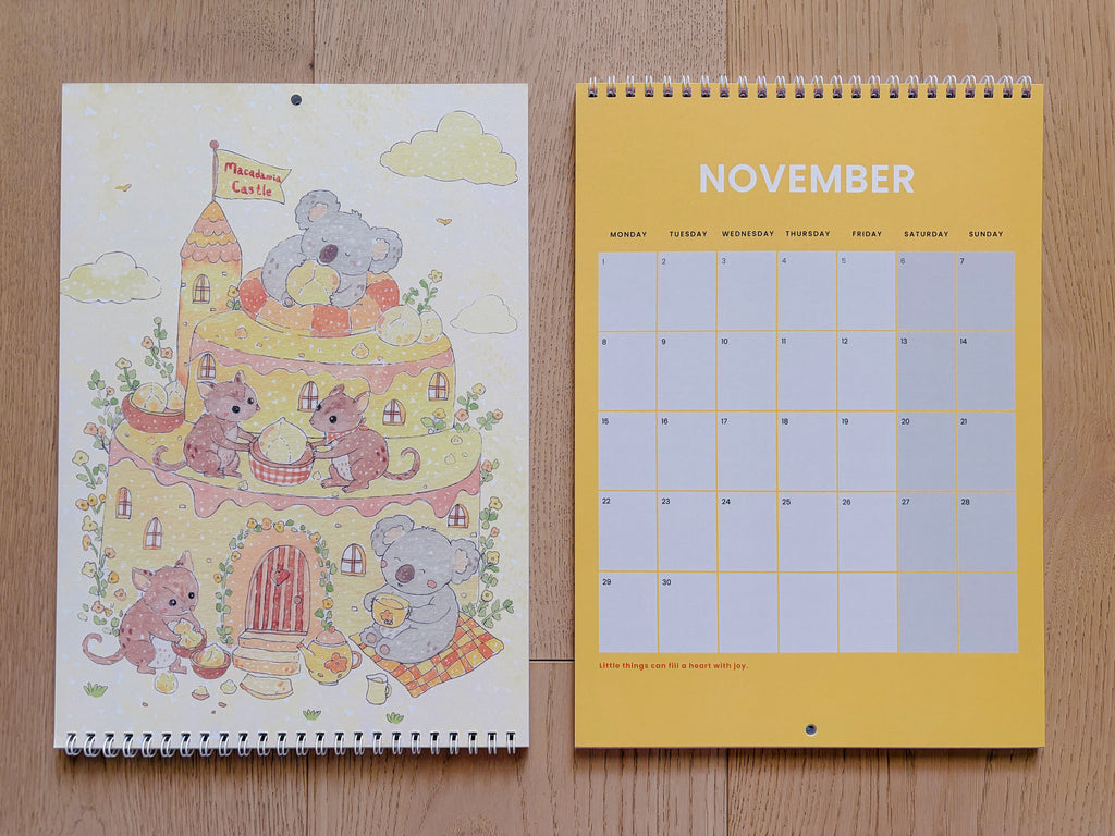 2027 Art Calendar – A Year of Sweet Little Moments  | A4 Illustrated Wall Calendar