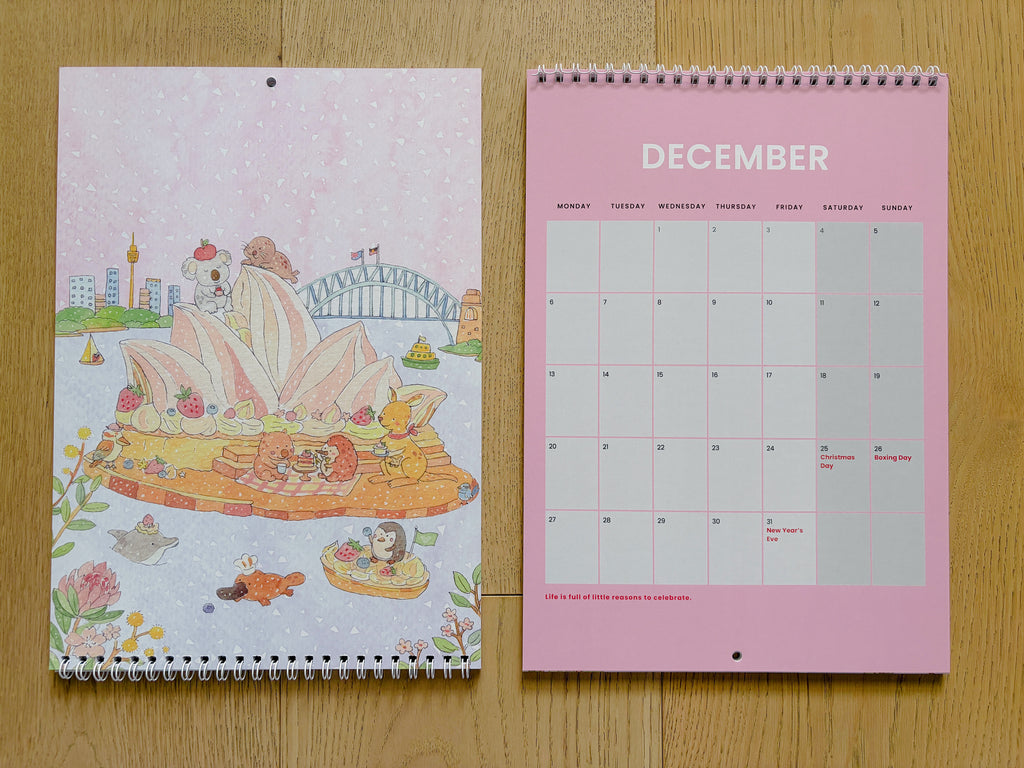 2027 Art Calendar – A Year of Sweet Little Moments  | A4 Illustrated Wall Calendar