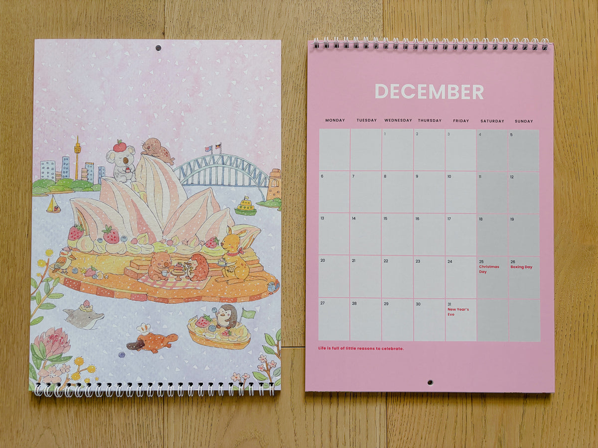 2027 Art Calendar – A Year of Sweet Little Moments  | A4 Illustrated Wall Calendar