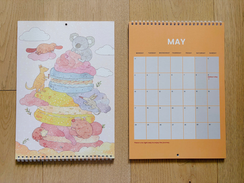 2027 Art Calendar – A Year of Sweet Little Moments  | A4 Illustrated Wall Calendar