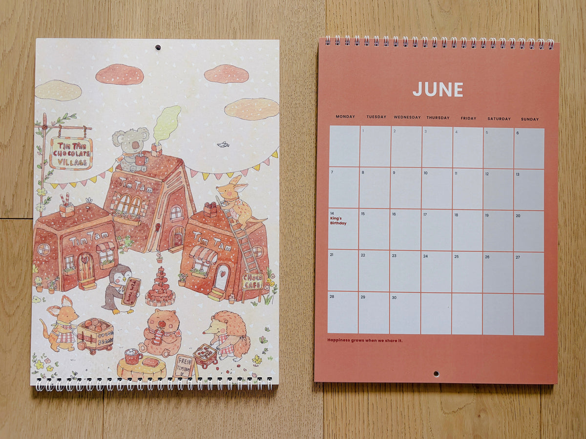 2027 Art Calendar – A Year of Sweet Little Moments  | A4 Illustrated Wall Calendar