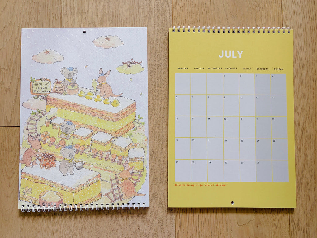 2027 Art Calendar – A Year of Sweet Little Moments  | A4 Illustrated Wall Calendar