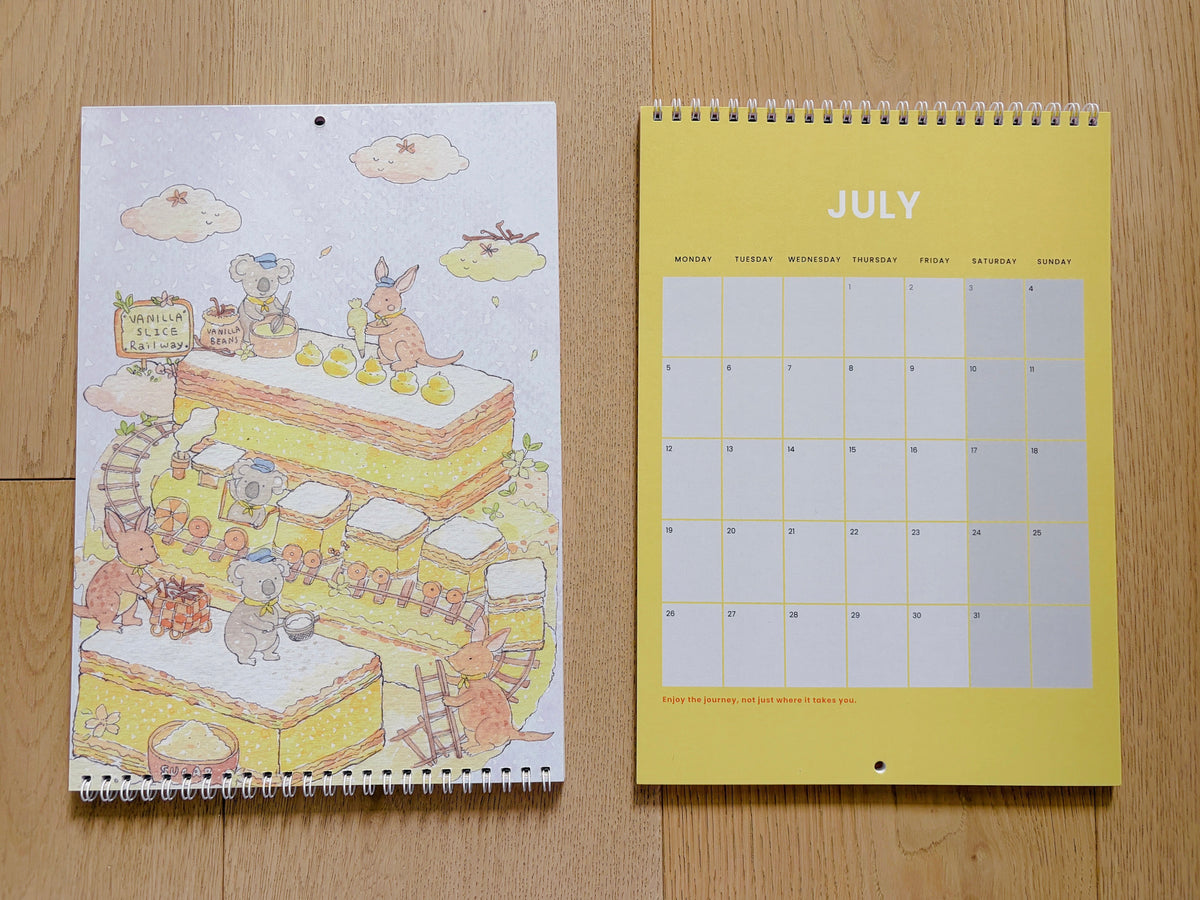 2027 Art Calendar – A Year of Sweet Little Moments  | A4 Illustrated Wall Calendar