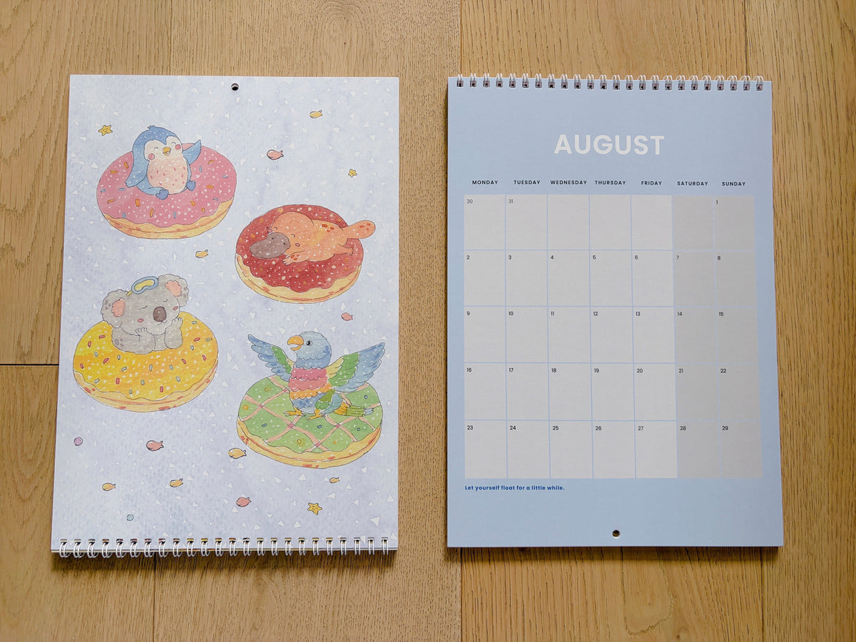 2027 Art Calendar – A Year of Sweet Little Moments  | A4 Illustrated Wall Calendar