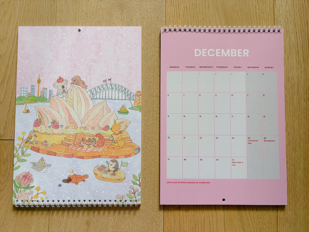 2027 Art Calendar – A Year of Sweet Little Moments  | A4 Illustrated Wall Calendar